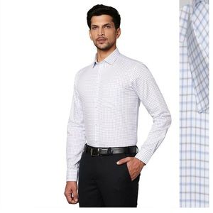 Jos.A.Bank travel Reserve Collection Tailored Fit Plaid Dress Shirt 16 1/2-37